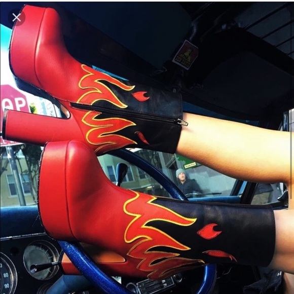 Dolls Kill Shoes - Dollskill Flame Boot
